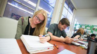 writing in classroom